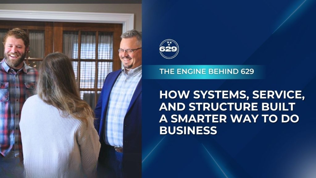 Business meeting discussing systems and service